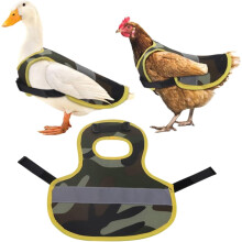Reflective Chicken Saddles Hen Waterproof Feather Night Protection Clothing Poultry Apron Duck Goose (3-Pack)