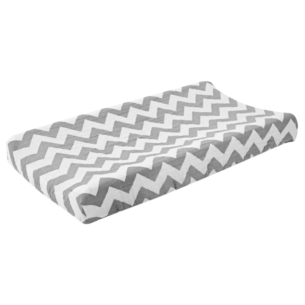 Changing Pad Cover Soft Washable Breathable Elastic Fit for Newborn Care with Wave Pattern-image-OPC-PRH88GX-NEW