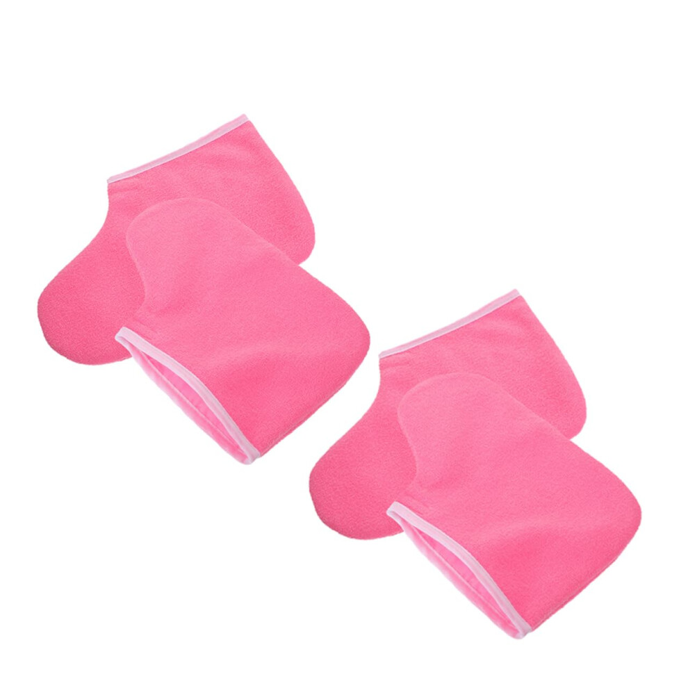 Reusable Paraffin Wax Bath Accessories Booties and Mittens for Hand and Foot Spa Treatments