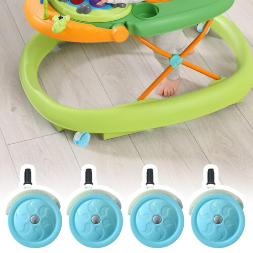 Stroller Wheels with Quiet Swivel Casters for Smooth Steering and Durable PP Baby Stroller Use 1