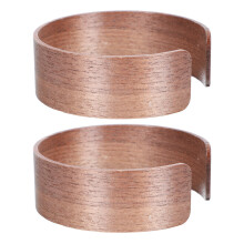 4Pcs Durable Wood Cup Sleeves Coffee Heat-Insulation Protective Covers