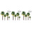 3Pcs Model Tree Set Green Landscape Decoration for Kitchen and Office 7