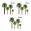 3Pcs Model Tree Set Green Landscape Decoration for Kitchen and Office 3