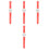 4Pcs Adjustable Red Strap Wrist Watch Charming Decorative Kids Gift 3