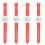 4Pcs Adjustable Red Strap Wrist Watch Charming Decorative Kids Gift 4