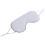 2Pcs White Comfortable Silk Sleeping Eye Mask Adjustable Soft Eyepatch 10