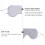 2Pcs White Comfortable Silk Sleeping Eye Mask Adjustable Soft Eyepatch 6
