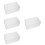 4Pcs White Multi-Function Ballot Box Plastic Donation Storage Bin 9