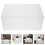 4Pcs White Multi-Function Ballot Box Plastic Donation Storage Bin 11