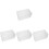 4Pcs White Multi-Function Ballot Box Plastic Donation Storage Bin 4