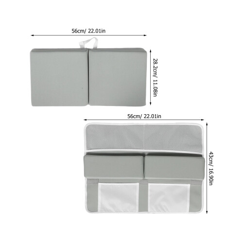 1Set Infant Bath Kneeling Pad Light Grey Rubber Mat for Home Bathtubs 1