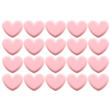 40St Hart Clips Roze Plastic Voor Foto's, Voedsel & Documenten