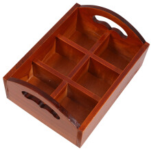 5Pcs Portable Wood Compartment Holder for Tea Bags and Small Items