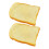 4St PU Broodversiering Geel Levensgetrouw Nep Toast Model 2