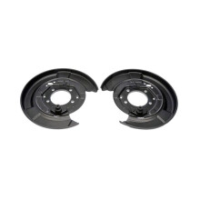 Set of 2 Rear Brake Dust Shield Exact Fit for Lexus RX330 RX350 RX400h Toyota Highlander 4Lug Black