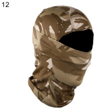 Czapka z daszkiem Naierhg Unisex Camo Print Outdoor Cycling Balaclava Neck Gaiter Full Face Cover