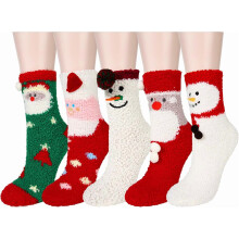 Fluffy Fuzzy Socks, Koselige Sokker Cloud Comfy - For Hjem, Søvn, Halloween, Yoga