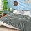 Grey Leaf Pattern Fleece Throw Blanket 4