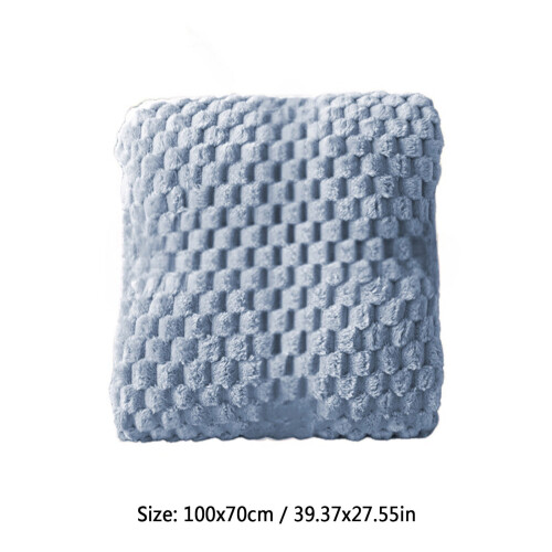 Soft Solid Color Flannel Blanket - Cozy Velvet for Home, Sofa, Bed - Machine Washable, Durable - 100% Polyester 2