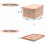 Collapsible Keepsake Box with Metal Corners & Lid 2