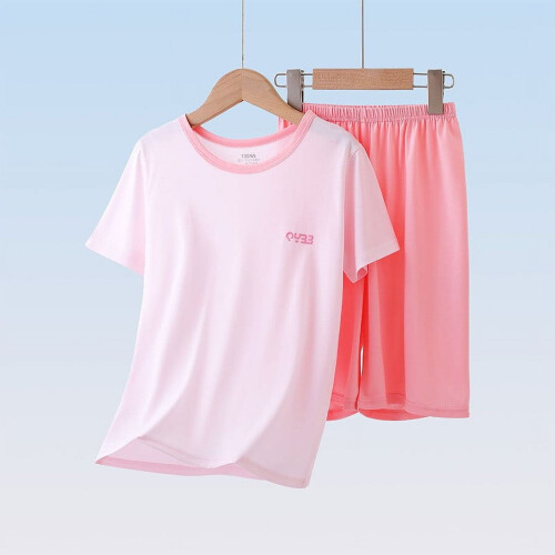 Set pigiama estivo per bambini e bambine, alla moda, casual e comodo, composto da due pezzi. 1