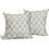 Μαξιλαροθήκες Sage Green Grey Floral 18x18 Σετ των 2 2