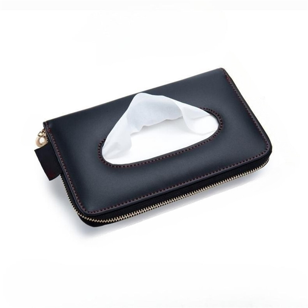 Car Tissue Holder Car Extra Large Tissue Organization Pu Leather Car Tissue Holder Visor For Universal Vehicle 9322103844819