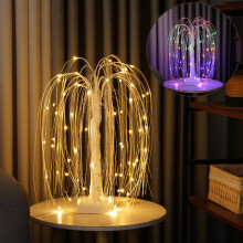 19.7" Lighted Willow Tree with 60 Warm White LEDs – Indoor/Outdoor Decor for Christmas, Wedding, Garden & Bedroom – 1pc