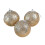 3 Pack Silver Shatterproof Christmas Baubles 8cm 4