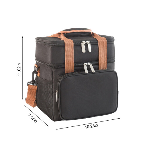 Borsa termica riutilizzabile da uomo in tessuto Oxford. 2