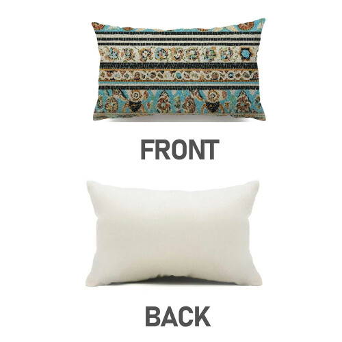 Σετ 12x20 από 2 διακοσμητικά μαξιλαροθήκες Boho για καναπέ, μποέμικη θήκη εξωτερικού 1