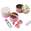 Needle Cushion Box Soft Multi-use Fabric Creative Flower Pattern Pin Cushion Box for Home (Type 4) 4