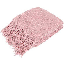 Light Grey Herringbone Throw Blanket 50 x 60 in