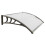 40"30" Polycarbonate Window Door Awning Canopy - White & Gray 4