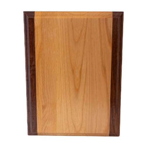Κόκκινη ξύλινη πλάκα πλακέτας Alder Blaque 9x12", 3/4", πάχος, καρυδιά στα πλαϊνά – Ιδανικό 2