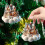 Akryl julepynt i form af huse 9 cm 4 stk. 5