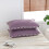 Purple Pom Pom Pillow Covers, King Size, 2 Pack 2