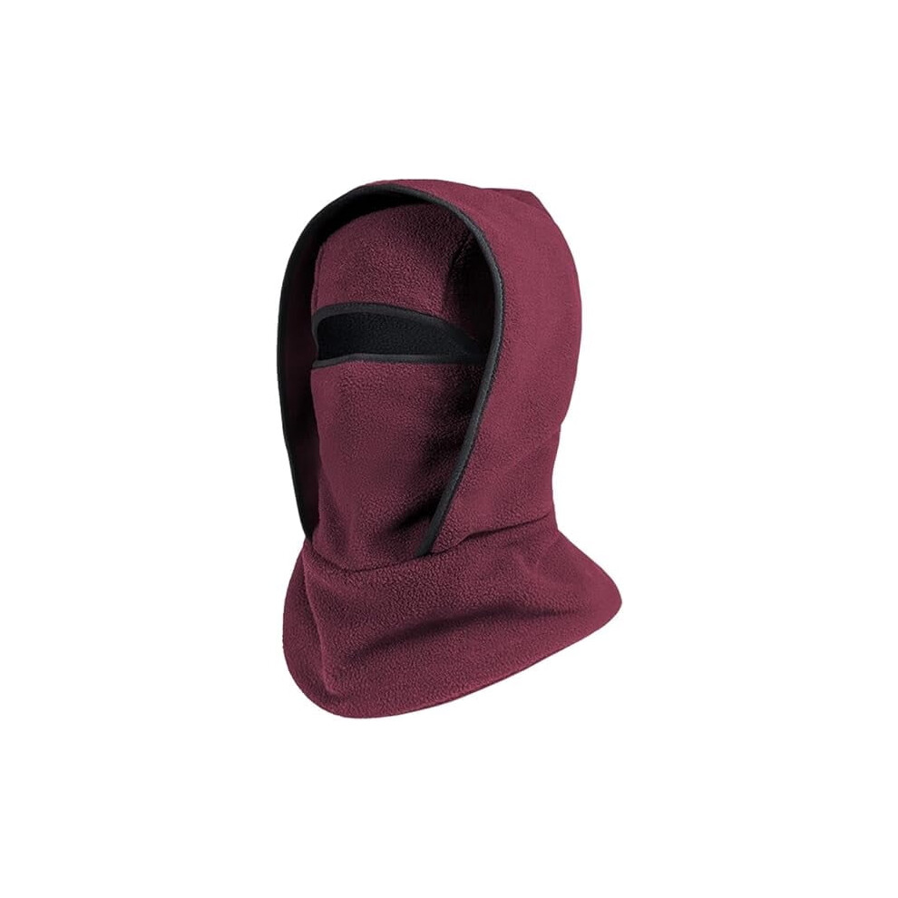 Outdoor Winter Warm Hat Neck Strap Integrated Cycling Mask, Winter Balaclava Ski Mask, Windproof Fleece Maskï¼Redï¼Ï¼Xxï¼ Red 9314556366406