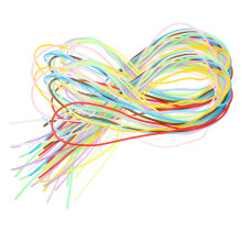 200pcs Colorful Braided Rope PVC Braided Wire Plastic DIY Braided Rope DIY Braided String