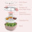 Salad Container with 4-Compartment Tray, Sauce Cup & Fork, 5