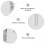 Heart Shaped Acrylic Flower Holder Decoration Set 6