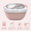 Salad Container with 4-Compartment Tray, Sauce Cup & Fork, 2