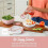 Salad Container with 4-Compartment Tray, Sauce Cup & Fork, 3