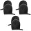 6Pcs Black Plush Self Tanning Mitt Lotion Apply Sun Cream Tool 5