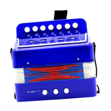 Kids Accordion BeginnerFriendly Musical Instrument for Learning and Fun, Durable Blue Toy