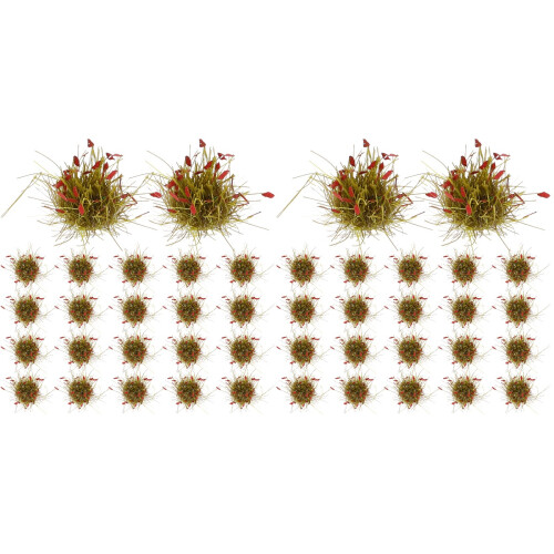 64Pcs Resin Grass Cluster Miniature Plants Assorted Color for DIY 2