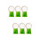 6St Compacte Plastic Gumballs Machines Groen Kids Candy Catcher 9