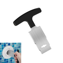 Pool Plug Removal Tool Stainless Steel Rubber Grip Pool Eyeball Seat Remover for Hayward SP1419A
