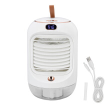 Mini klimaanlæg med 3-hastigheds ventilator, 5 blade og natfunktion
