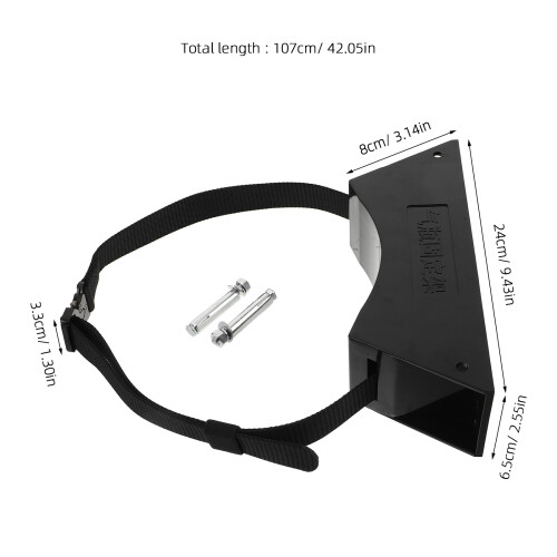 Zwart Gasfleshouder Abs+metaal Voor , Zuurstoftank Steun 2